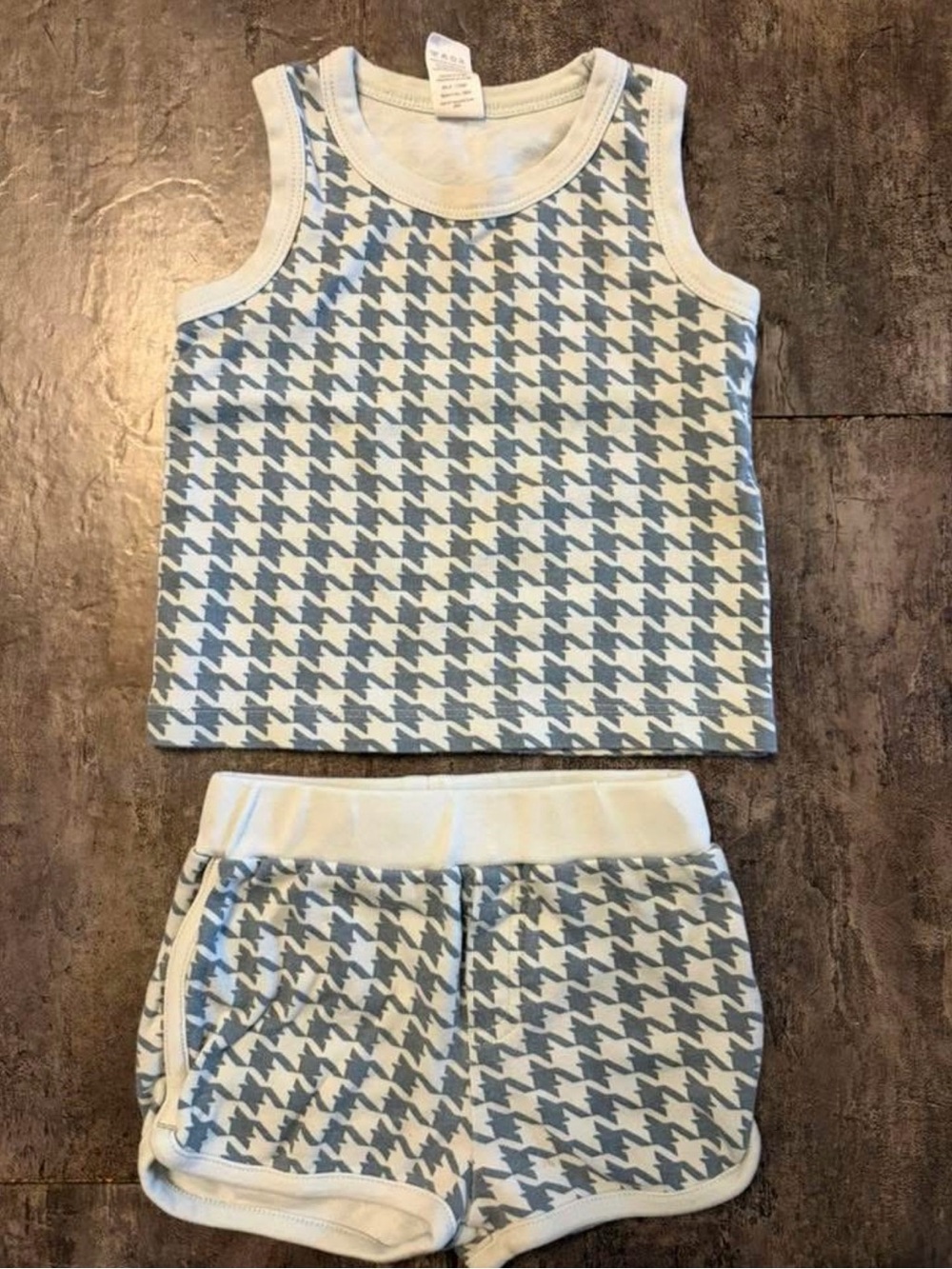 Kate Quinn Houndstooth Kids Tank & Shorts Set